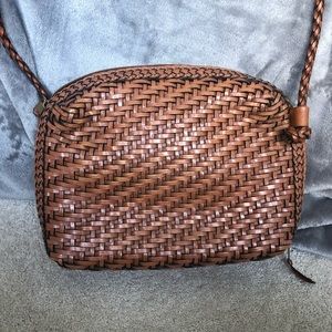 Vintage L.J.S. Collection Woven Leather Bag
